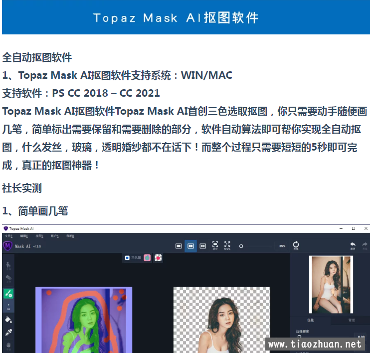 Topaz Mask AI抠图软件